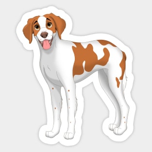 Brittany Dog Sticker